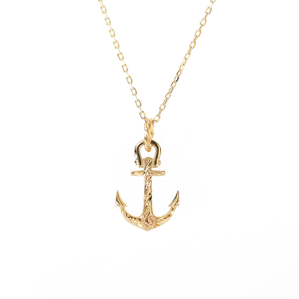 スペシャル！アンティーク！イカリ　アンカー K14 ハワイアンアンカー 錨 (いかり) ペンダントトップ S