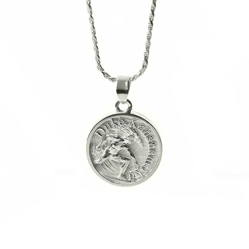 Pt900 ハワイアン サーフデューク コインペンダントトップ表題/ハワイアンジュエリーブランドPUAALLY(プアアリ)