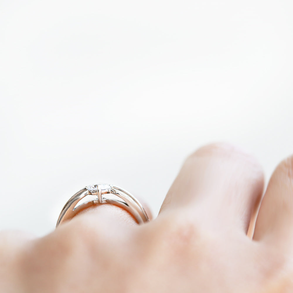 Pt900 0.3ct エンゲージリング Aloha Nui Loa -たくさんの愛をこめて-