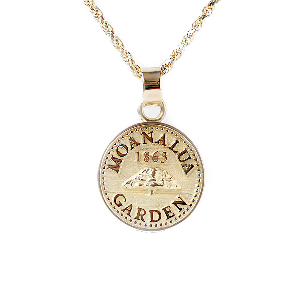K18 モアナルアガーデンコイン ペンダントトップ ピンクゴールド