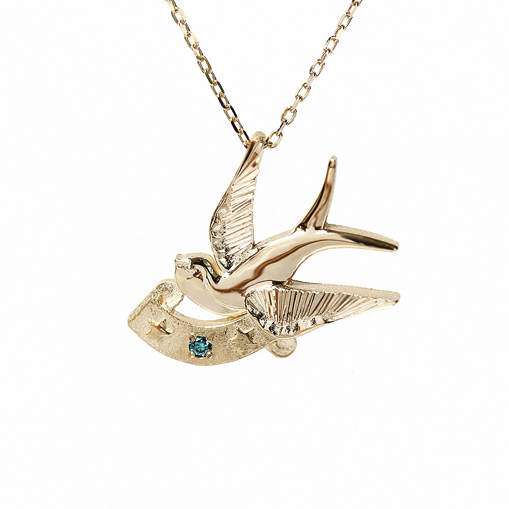 K14 ハワイアン スワロウペンダントトップ表題