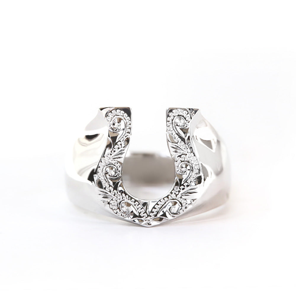 値段交渉OK】プラチナpt900 リング馬蹄10.5号7.89g