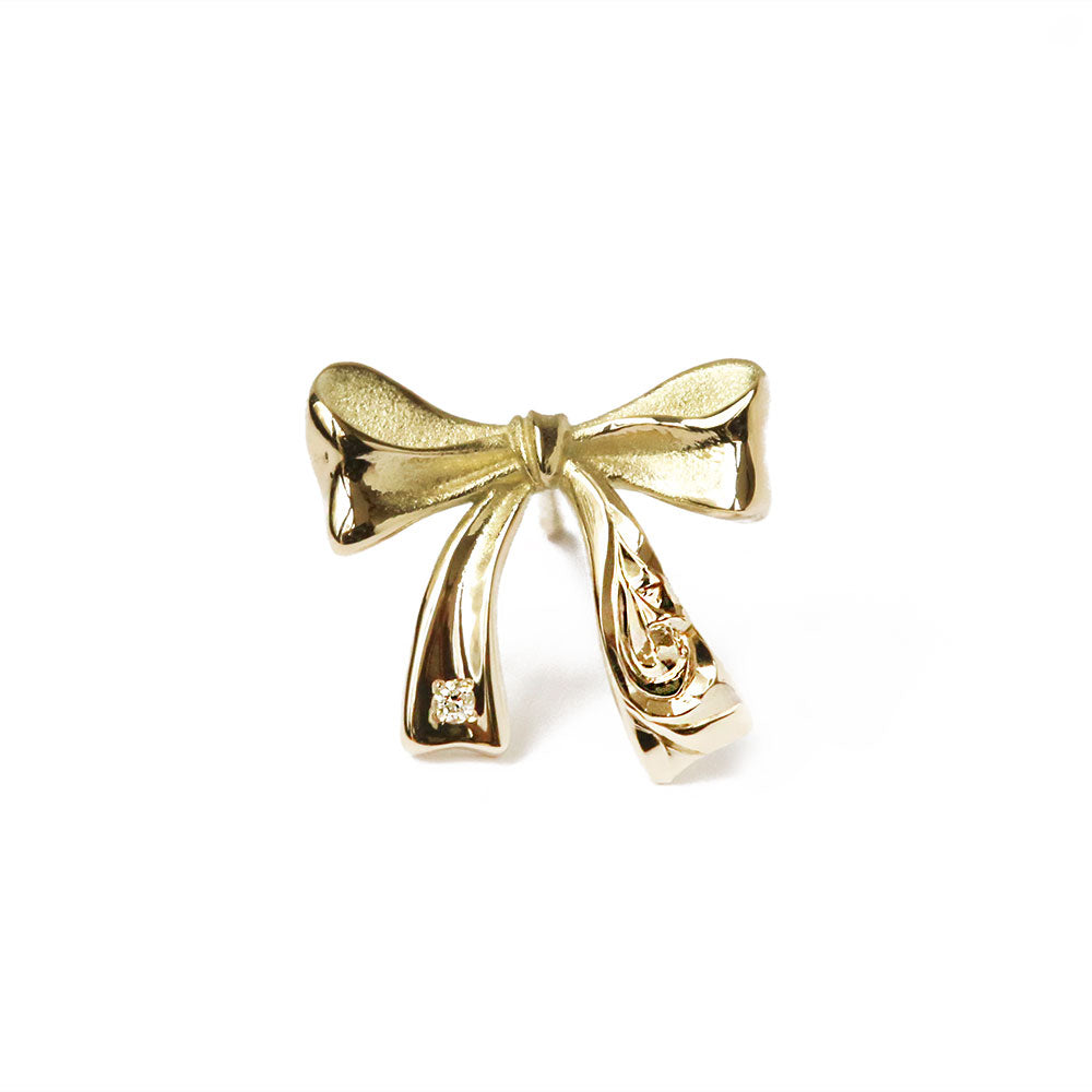 K14 ハワイアン リボン 片耳ピアス表題