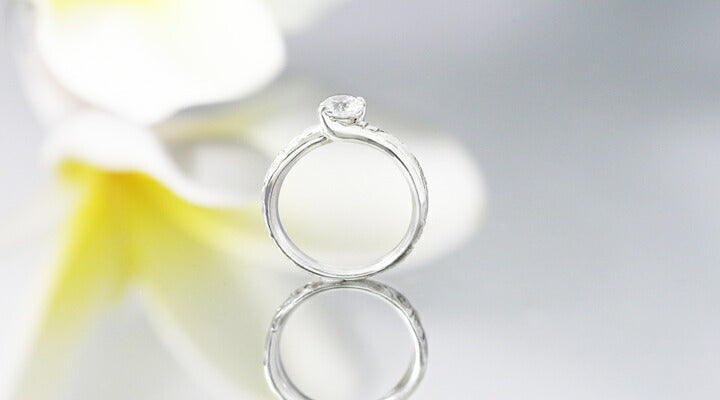 K18 0.5 ct エンゲージリング Makaniマカニ-風-