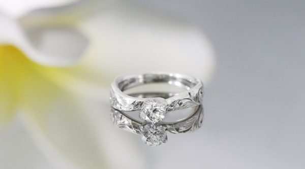 Pt900 0.5ct エンゲージリング Makaniマカニ-風-