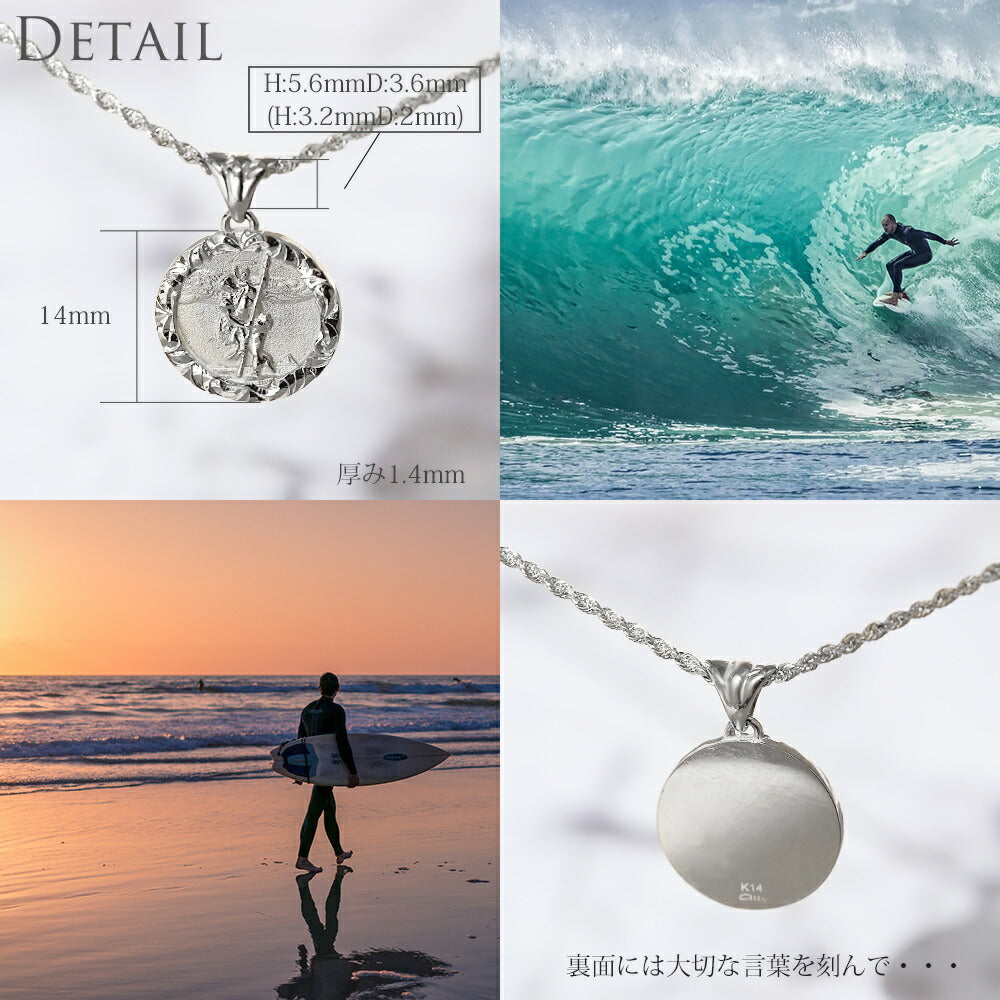 Pt900 ハワイアン アーバントリップ コインペンダントトップ Lディテール画像/ハワイアンジュエリーブランドPUAALLY(プアアリ)