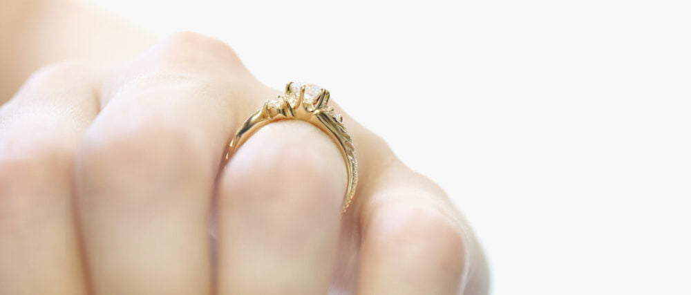 K18 0.3ct エンゲージリング Lanikai beach ラニカイビーチ-天国の海-