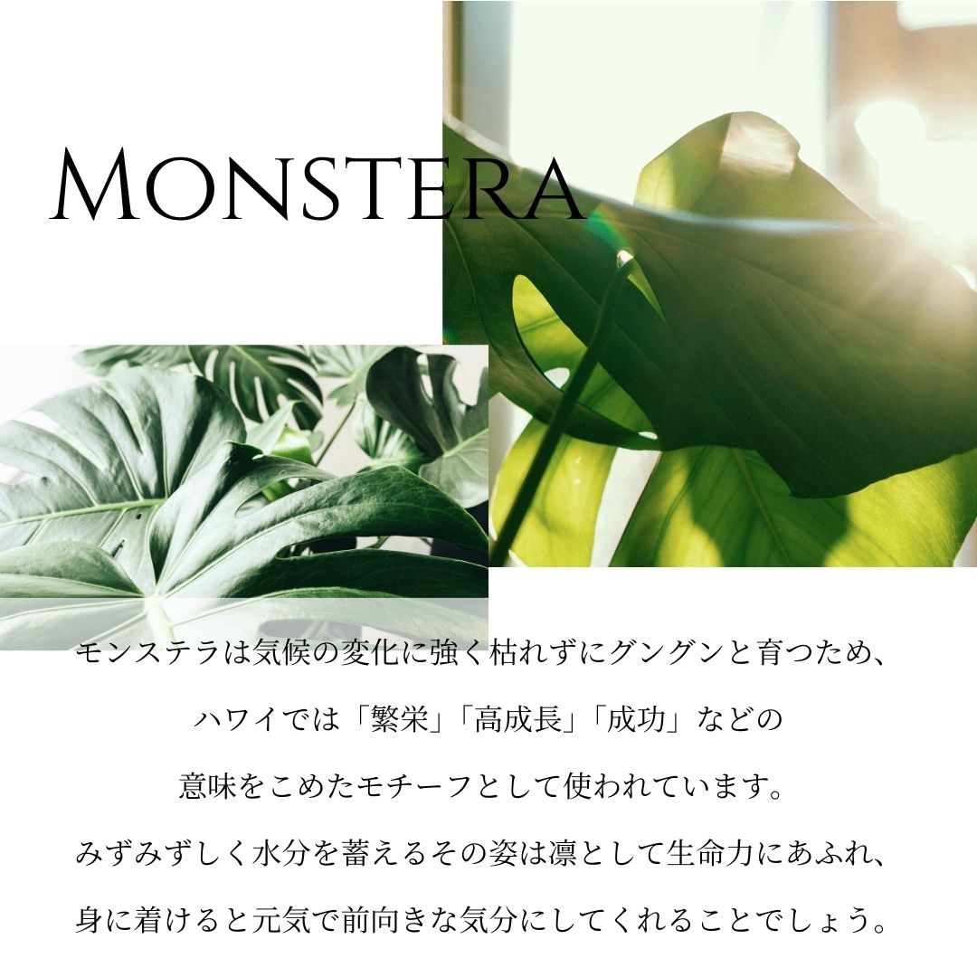 ハワイアン モンステラ ペンダント トップ S意味画像/ハワイアンジュエリーブランドPUAALLY(プアアリ)