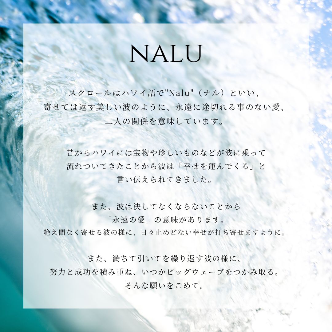 ハワイアン NALU意味画像/ハワイアンジュエリーブランドPUAALLY(プアアリ)