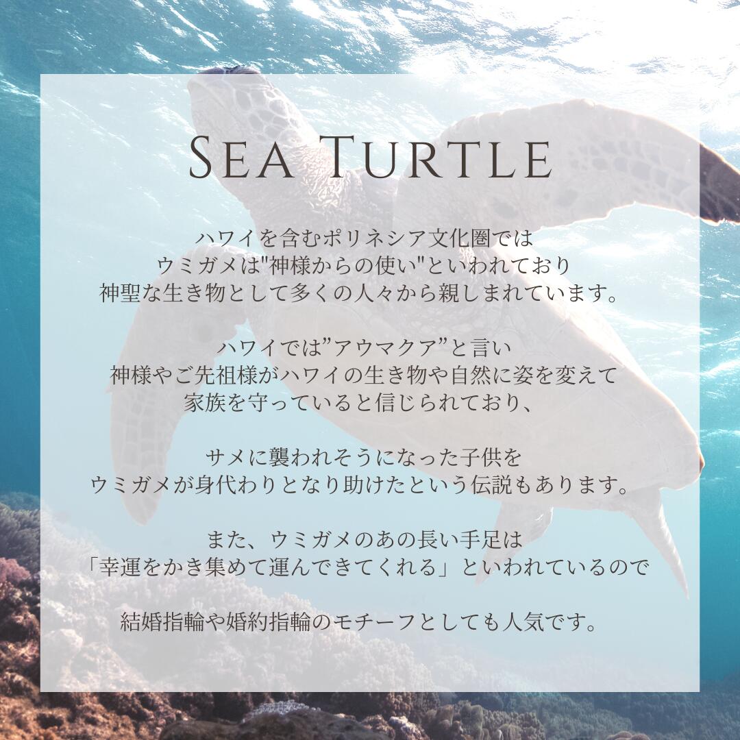 ハワイアン シータートル ペンダント トップ意味画像/ハワイアンジュエリーブランドPUAALLY(プアアリ)