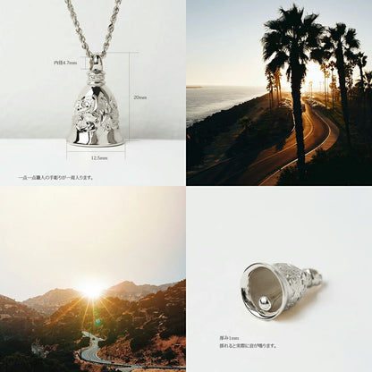 Pt900ヴィンテージアメリカンベル (鐘) ペンダントトップディテール画像/ハワイアンジュエリーブランドPUAALLY(プアアリ)