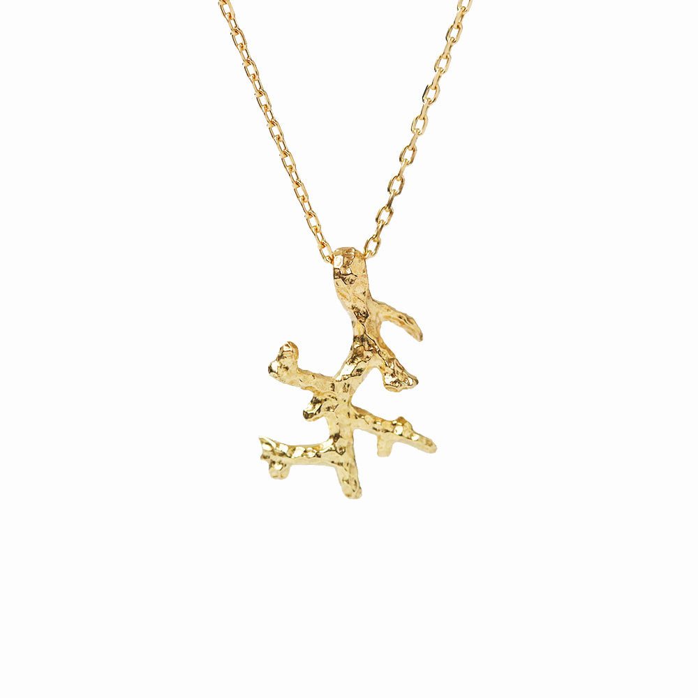 K14 ハワイアン サンゴ ネックレス表題/ハワイアンジュエリーブランドPUAALLY(プアアリ)