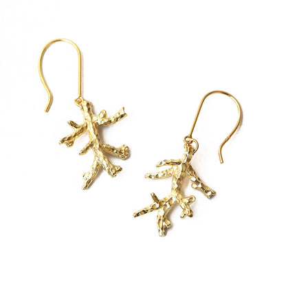 K14 ハワイアン サンゴ ピアス表題/ハワイアンジュエリーブランドPUAALLY(プアアリ)