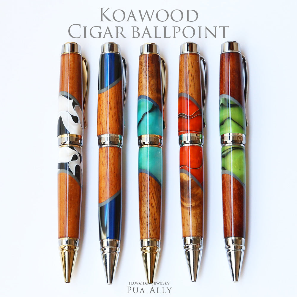 ハワイアン コアウッド シガー ボールペン表題/ハワイアンジュエリーブランドPUAALLY(プアアリ)
