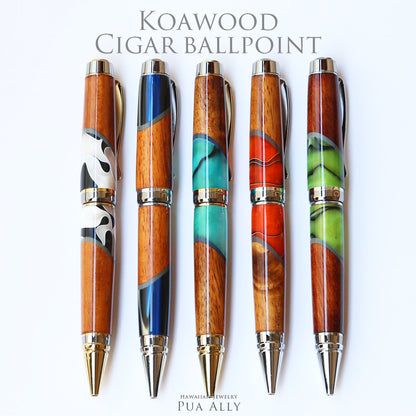 ハワイアン コアウッド シガー ボールペン表題/ハワイアンジュエリーブランドPUAALLY(プアアリ)