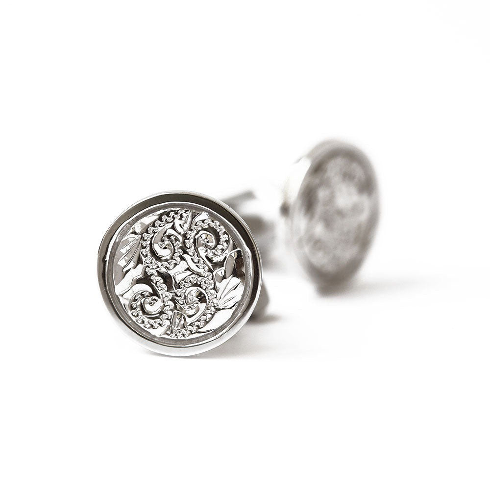 SV925 ハワイアン カフス ボタン表題/ハワイアンジュエリーブランドPUAALLY(プアアリ)/プアアリ オンライン