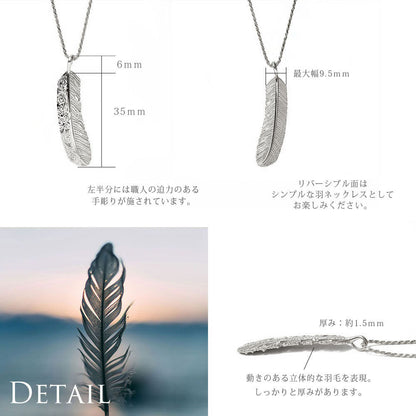 ハワイアン イーグルフェザー (羽) ペンダントトップ Mディテール画像/ハワイアンジュエリーブランドPUAALLY(プアアリ)/プアアリ オンライン