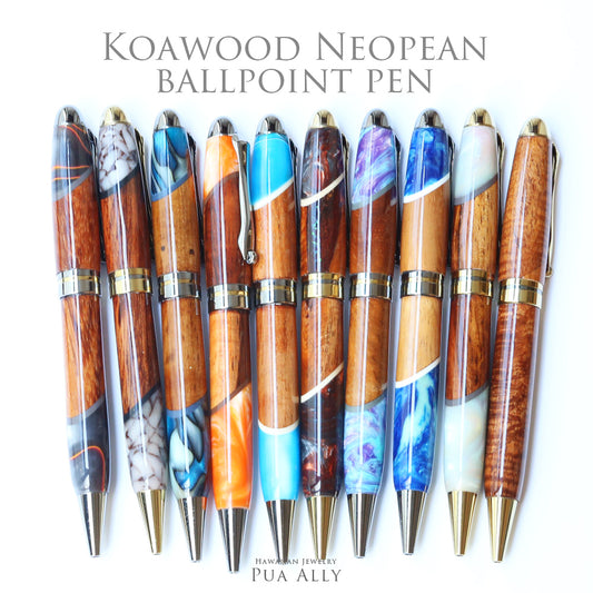 ハワイアン コアウッド ネオピーン ボールペン表題/ハワイアンジュエリーブランドPUAALLY(プアアリ)