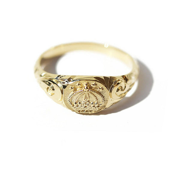 K18 ハワイアン キング・カラカウア ピンキーリング