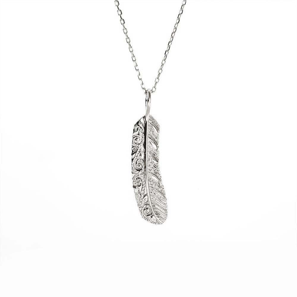 ハワイアン イーグルフェザー (羽) ペンダントトップ S表題/ハワイアンジュエリーブランドPUAALLY(プアアリ)