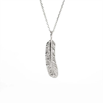 ハワイアン イーグルフェザー (羽) ペンダントトップ S表題/ハワイアンジュエリーブランドPUAALLY(プアアリ)