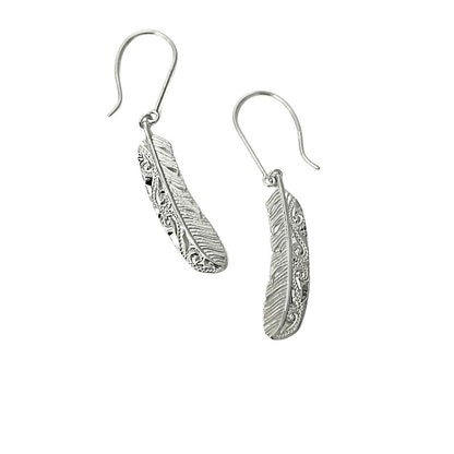 ハワイアン イーグルフェザー (羽) フックピアス表題/ハワイアンジュエリーブランドPUAALLY(プアアリ)