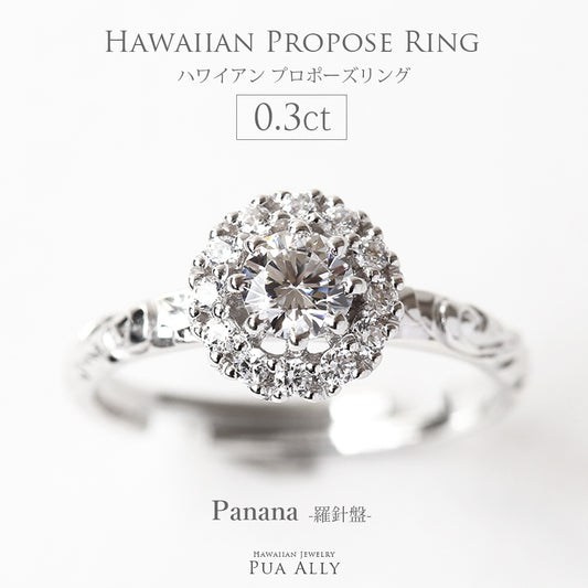 プロポーズリング 0.3ct Panana-羅針盤-