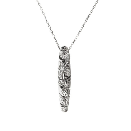 Pt900 ハワイアン ロングボード ペンダントトップ S表題/ハワイアンジュエリーブランドPUAALLY(プアアリ)/プアアリ オンライン