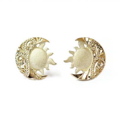 ハワイアン La(太陽)＆Luna(月) ピアス表題/ハワイアンジュエリーブランドPUAALLY(プアアリ)