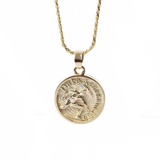 ハワイアン サーフデューク コインペンダントトップ表題/ハワイアンジュエリーブランドPUAALLY(プアアリ)