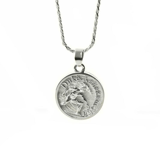 Pt900 ハワイアン サーフデューク コインペンダントトップ表題/ハワイアンジュエリーブランドPUAALLY(プアアリ)