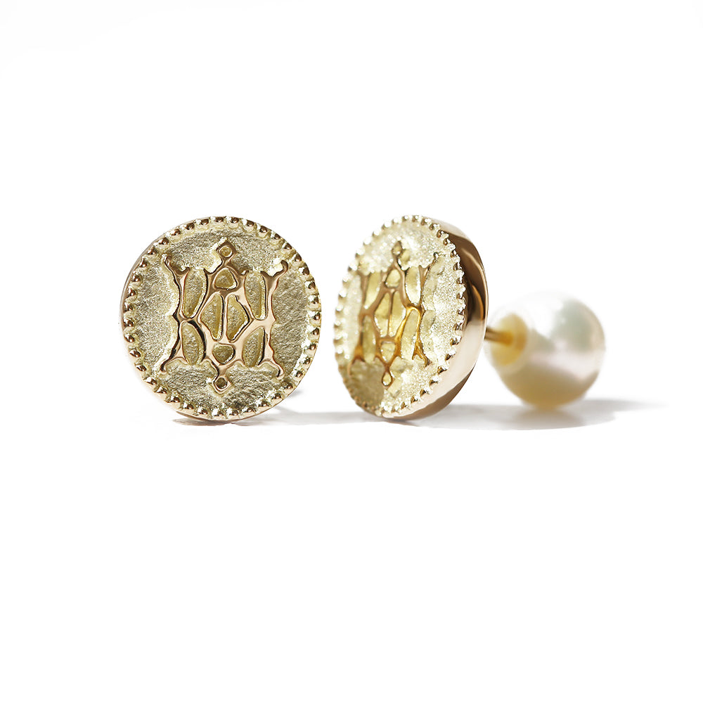 【WEB限定】K14 ロイヤルパールピアス表題/ハワイアンジュエリーブランドPUAALLY(プアアリ)