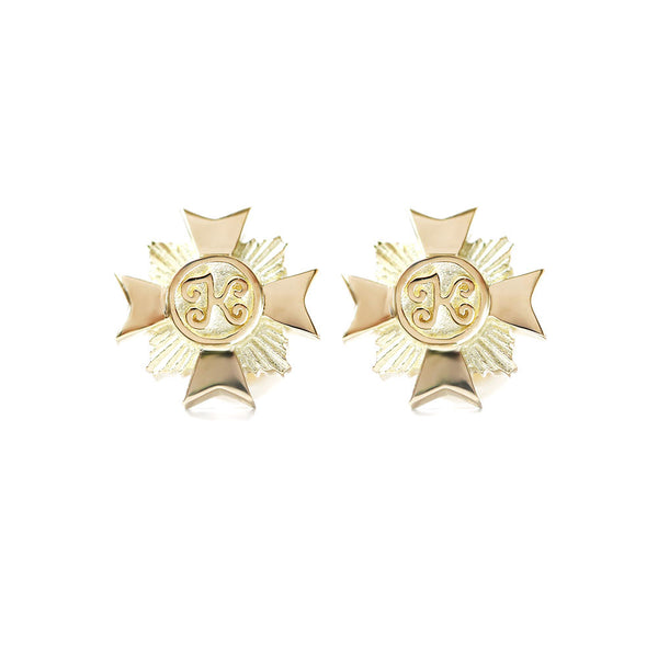 【WEB限定】K14 ハワイアン キングエンブレムピアス