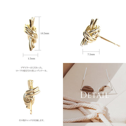 ハワイアン ノット ピアスディテール画像/ハワイアンジュエリーブランドPUAALLY(プアアリ)