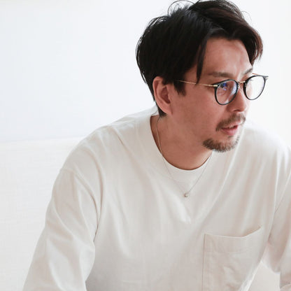 ハワイアンジュエリーベビーリングネックレスプティボーイ/メンズ着用2/ハワイアンジュエリーブランドPUAALLY(プアアリ)