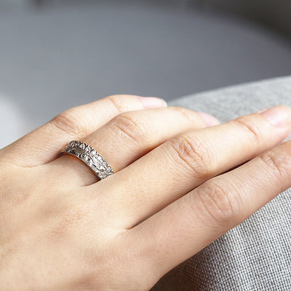 Pt900 ハワイアン フルエタニティリング シングル5mm