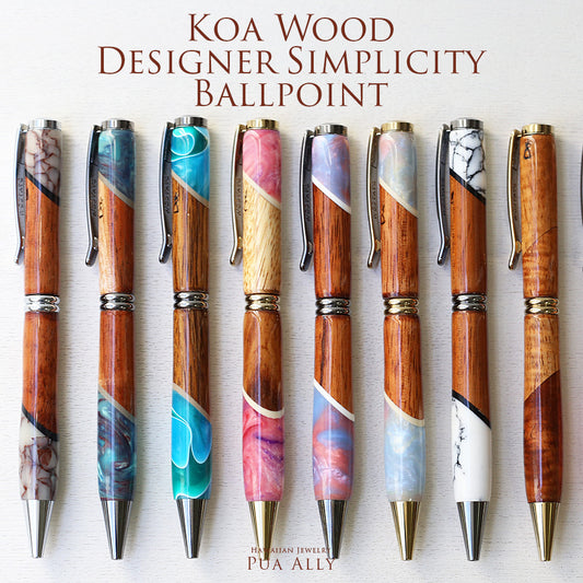 ハワイアン コアウッド シンプリシティ ボールペン表題/ハワイアンジュエリーブランドPUAALLY(プアアリ)