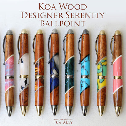 ハワイアン コアウッド セレニティー ボールペン表題/ハワイアンジュエリーブランドPUAALLY(プアアリ)