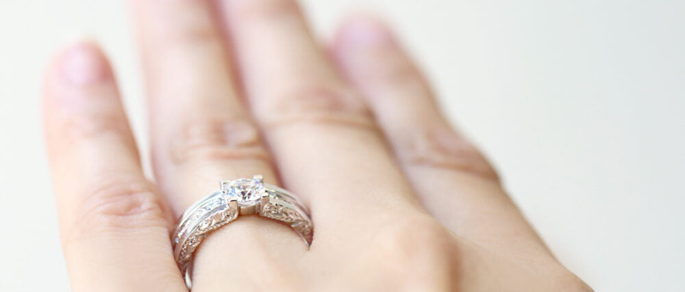 K18 0.3ct エンゲージリング Ala -道-