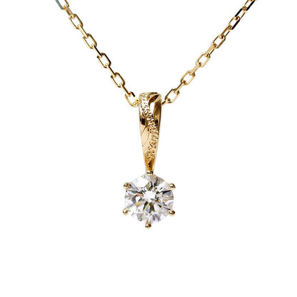 K18 0.3ct エンゲージ ネックレス Alohi アロヒ-輝かしい-