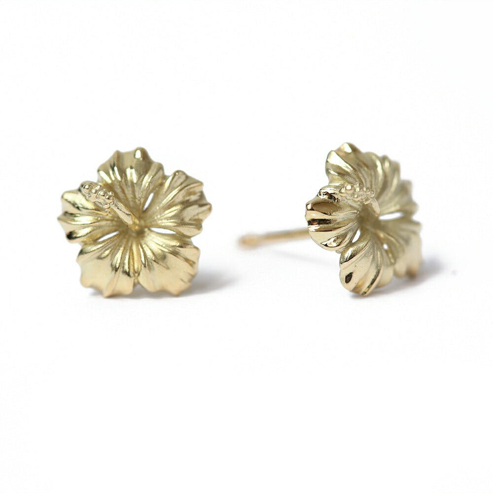 ハワイアン ハイビスカス シンプル ピアス表題/ハワイアンジュエリーブランドPUAALLY(プアアリ)