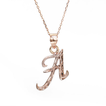 K14 ハワイアン イニシャル ペンダントトップ L表題/ハワイアンジュエリーブランドPUAALLY(プアアリ)