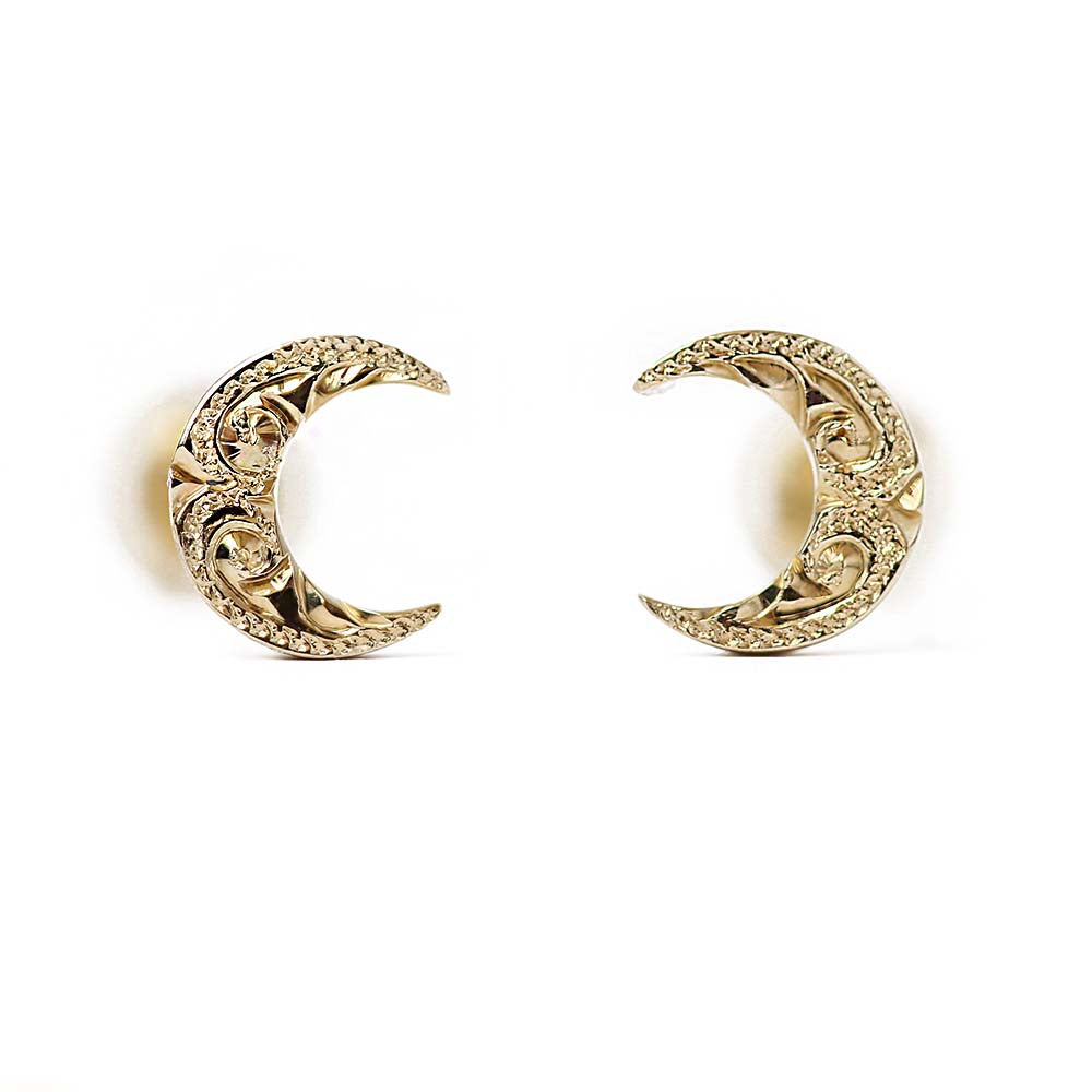 ハワイアン ムーン （ 月 ） ピアス表題/ハワイアンジュエリーブランドPUAALLY(プアアリ)