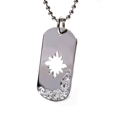 SV925 ミリタリー ドッグタグ 太陽 ネックレス表題