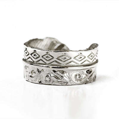 Pt900 ハワイアン イーグルフェザー (羽) リング L