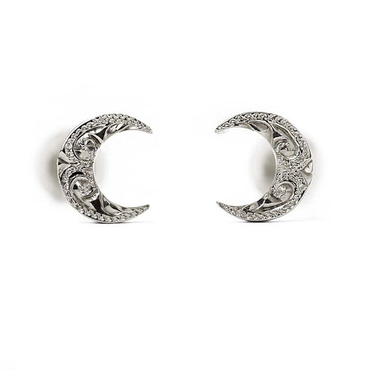 ハワイアン ムーン ( 月 ) ピアス表題/ハワイアンジュエリーブランドPUAALLY(プアアリ)