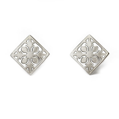 Pt900 ハワイアン キルト ピアス表題/ハワイアンジュエリーブランドPUAALLY(プアアリ)