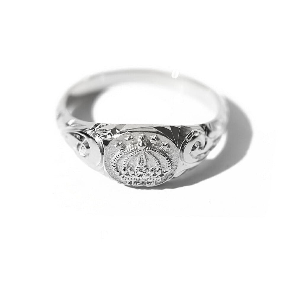 Pt900 ハワイアン キング・カラカウア ピンキーリング表題/ハワイアンリング/ハワイアンジュエリーリング/ハワイアンジュエリーブランドPUAALLY(プアアリ)