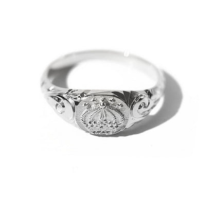 Pt900 ハワイアン キング・カラカウア ピンキーリング表題/ハワイアンリング/ハワイアンジュエリーリング/ハワイアンジュエリーブランドPUAALLY(プアアリ)