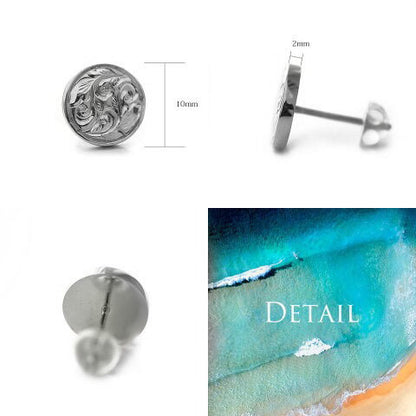 ハワイアン コイン ピアスディテール画像/ハワイアンジュエリーブランドPUAALLY(プアアリ)